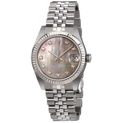 ladies rolex black mother of pearl|rolex lady datejust 31 everose.